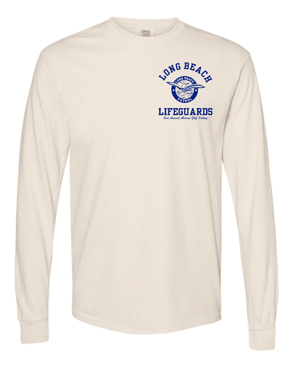 Long Beach Lifeguards golf outing t-shirt — back