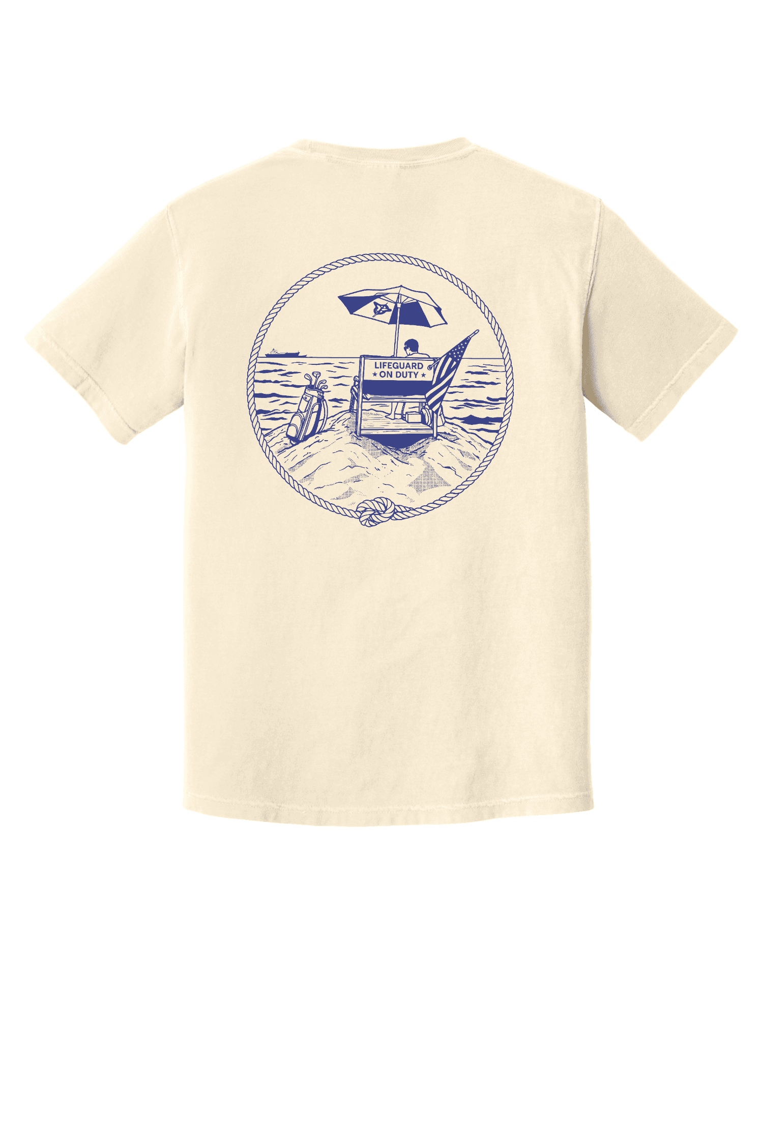 Long Beach Lifeguards golf outing t-shirt — front
